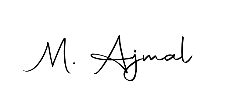 Use a signature maker to create a handwritten signature online. With this signature software, you can design (Autography-DOLnW) your own signature for name M. Ajmal. M. Ajmal signature style 10 images and pictures png