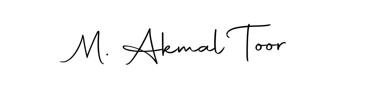 How to make M. Akmal Toor name signature. Use Autography-DOLnW style for creating short signs online. This is the latest handwritten sign. M. Akmal Toor signature style 10 images and pictures png