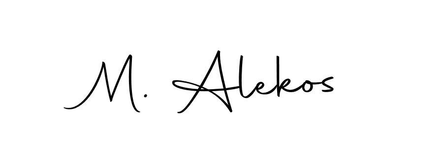 Make a beautiful signature design for name M. Alekos. With this signature (Autography-DOLnW) style, you can create a handwritten signature for free. M. Alekos signature style 10 images and pictures png