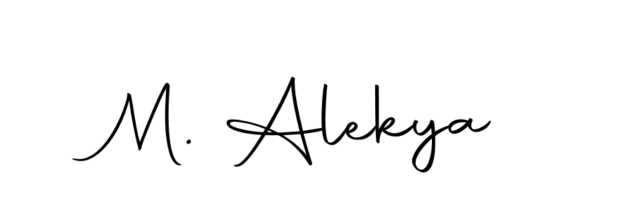 This is the best signature style for the M. Alekya name. Also you like these signature font (Autography-DOLnW). Mix name signature. M. Alekya signature style 10 images and pictures png