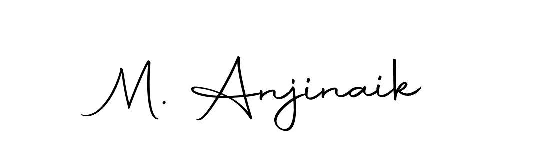 Use a signature maker to create a handwritten signature online. With this signature software, you can design (Autography-DOLnW) your own signature for name M. Anjinaik. M. Anjinaik signature style 10 images and pictures png