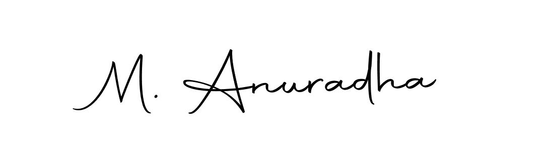 The best way (Autography-DOLnW) to make a short signature is to pick only two or three words in your name. The name M. Anuradha include a total of six letters. For converting this name. M. Anuradha signature style 10 images and pictures png