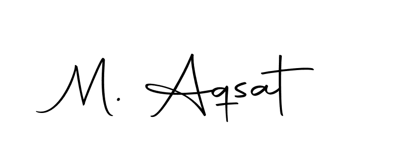 Make a beautiful signature design for name M. Aqsat. Use this online signature maker to create a handwritten signature for free. M. Aqsat signature style 10 images and pictures png