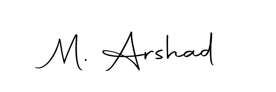 How to make M. Arshad name signature. Use Autography-DOLnW style for creating short signs online. This is the latest handwritten sign. M. Arshad signature style 10 images and pictures png