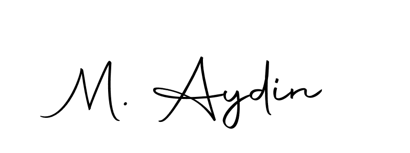 How to make M. Aydin name signature. Use Autography-DOLnW style for creating short signs online. This is the latest handwritten sign. M. Aydin signature style 10 images and pictures png