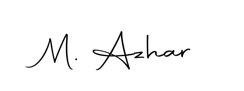 Design your own signature with our free online signature maker. With this signature software, you can create a handwritten (Autography-DOLnW) signature for name M. Azhar. M. Azhar signature style 10 images and pictures png