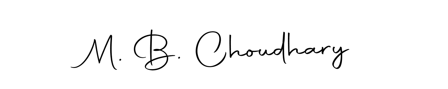 Make a beautiful signature design for name M. B. Choudhary. With this signature (Autography-DOLnW) style, you can create a handwritten signature for free. M. B. Choudhary signature style 10 images and pictures png