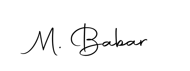 Also we have M. Babar name is the best signature style. Create professional handwritten signature collection using Autography-DOLnW autograph style. M. Babar signature style 10 images and pictures png