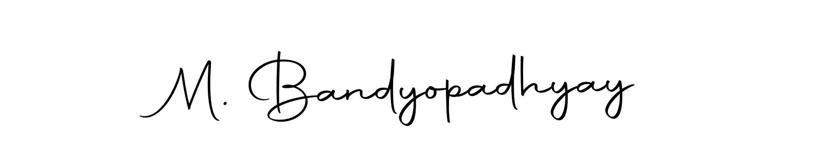 How to make M. Bandyopadhyay name signature. Use Autography-DOLnW style for creating short signs online. This is the latest handwritten sign. M. Bandyopadhyay signature style 10 images and pictures png