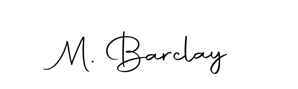 How to make M. Barclay name signature. Use Autography-DOLnW style for creating short signs online. This is the latest handwritten sign. M. Barclay signature style 10 images and pictures png