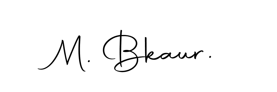 Design your own signature with our free online signature maker. With this signature software, you can create a handwritten (Autography-DOLnW) signature for name M. Bkaur.. M. Bkaur. signature style 10 images and pictures png