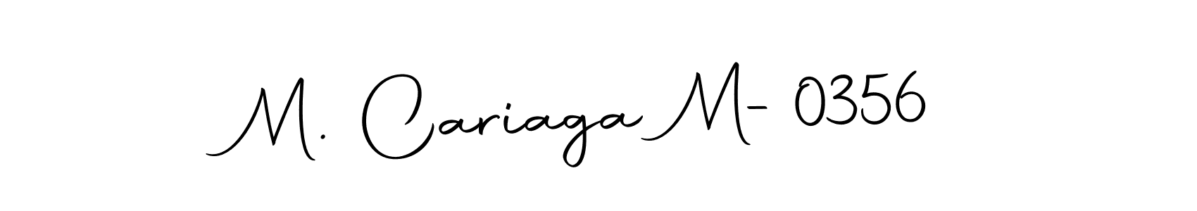 See photos of M. Cariaga M-0356 official signature by Spectra . Check more albums & portfolios. Read reviews & check more about Autography-DOLnW font. M. Cariaga M-0356 signature style 10 images and pictures png