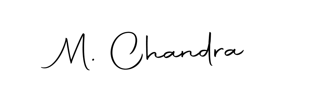 M. Chandra stylish signature style. Best Handwritten Sign (Autography-DOLnW) for my name. Handwritten Signature Collection Ideas for my name M. Chandra. M. Chandra signature style 10 images and pictures png