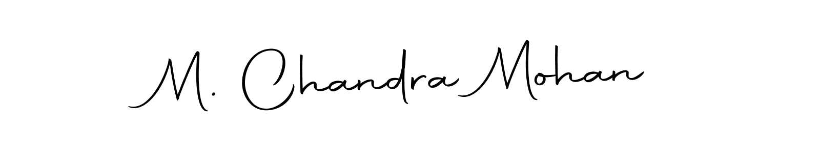 The best way (Autography-DOLnW) to make a short signature is to pick only two or three words in your name. The name M. Chandra Mohan include a total of six letters. For converting this name. M. Chandra Mohan signature style 10 images and pictures png