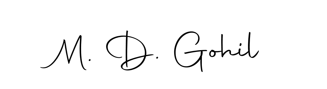 Also You can easily find your signature by using the search form. We will create M. D. Gohil name handwritten signature images for you free of cost using Autography-DOLnW sign style. M. D. Gohil signature style 10 images and pictures png