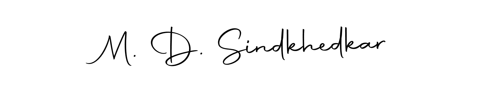 Make a beautiful signature design for name M. D. Sindkhedkar. Use this online signature maker to create a handwritten signature for free. M. D. Sindkhedkar signature style 10 images and pictures png