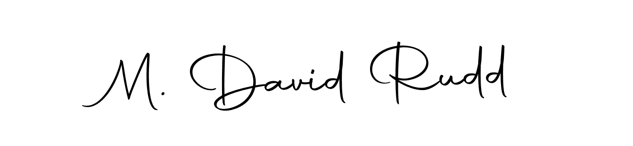 Also we have M. David Rudd name is the best signature style. Create professional handwritten signature collection using Autography-DOLnW autograph style. M. David Rudd signature style 10 images and pictures png