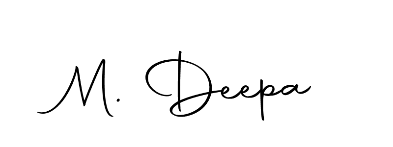How to make M. Deepa name signature. Use Autography-DOLnW style for creating short signs online. This is the latest handwritten sign. M. Deepa signature style 10 images and pictures png