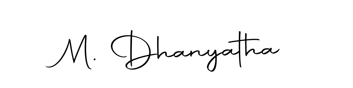 Also we have M. Dhanyatha name is the best signature style. Create professional handwritten signature collection using Autography-DOLnW autograph style. M. Dhanyatha signature style 10 images and pictures png