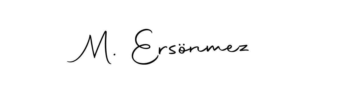 The best way (Autography-DOLnW) to make a short signature is to pick only two or three words in your name. The name M. Ersönmez include a total of six letters. For converting this name. M. Ersönmez signature style 10 images and pictures png