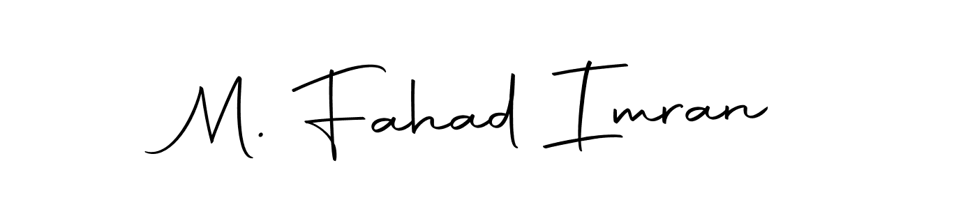 The best way (Autography-DOLnW) to make a short signature is to pick only two or three words in your name. The name M. Fahad Imran include a total of six letters. For converting this name. M. Fahad Imran signature style 10 images and pictures png