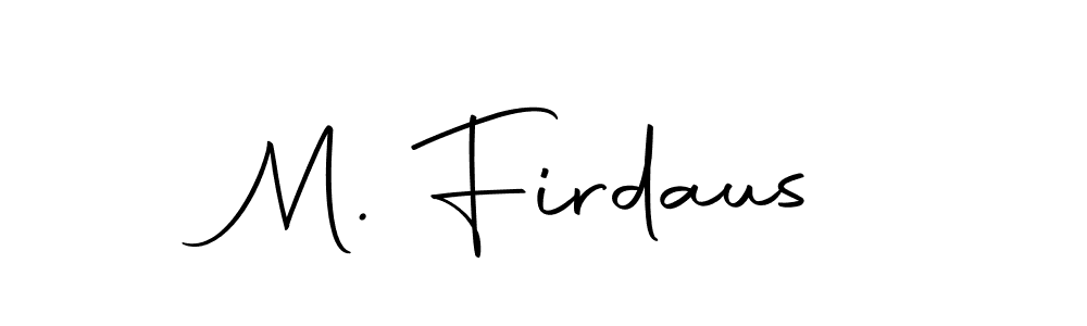 M. Firdaus stylish signature style. Best Handwritten Sign (Autography-DOLnW) for my name. Handwritten Signature Collection Ideas for my name M. Firdaus. M. Firdaus signature style 10 images and pictures png