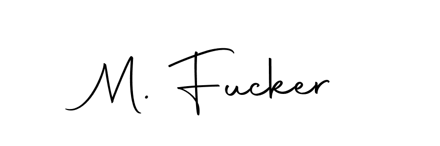 M. Fucker stylish signature style. Best Handwritten Sign (Autography-DOLnW) for my name. Handwritten Signature Collection Ideas for my name M. Fucker. M. Fucker signature style 10 images and pictures png