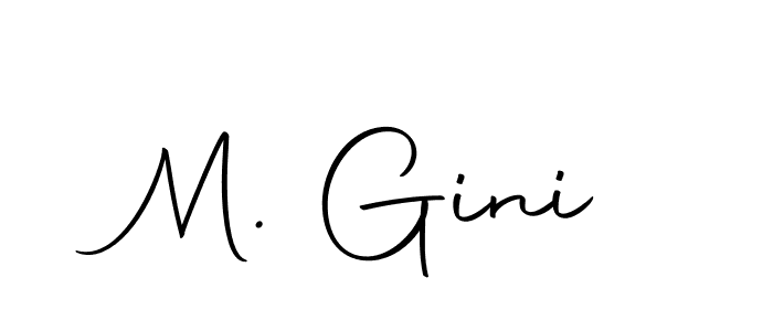 Create a beautiful signature design for name M. Gini. With this signature (Autography-DOLnW) fonts, you can make a handwritten signature for free. M. Gini signature style 10 images and pictures png