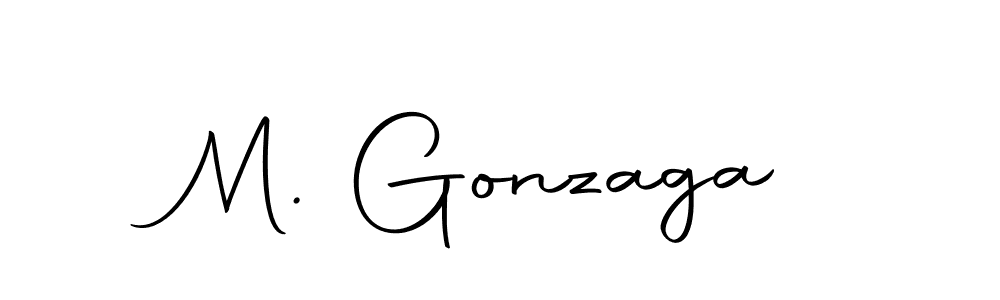 How to make M. Gonzaga name signature. Use Autography-DOLnW style for creating short signs online. This is the latest handwritten sign. M. Gonzaga signature style 10 images and pictures png