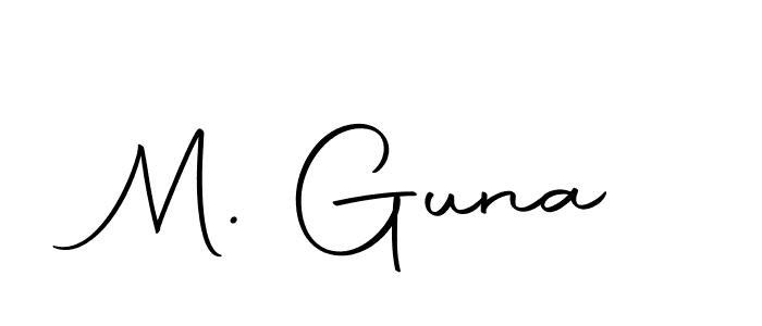 Make a beautiful signature design for name M. Guna. Use this online signature maker to create a handwritten signature for free. M. Guna signature style 10 images and pictures png