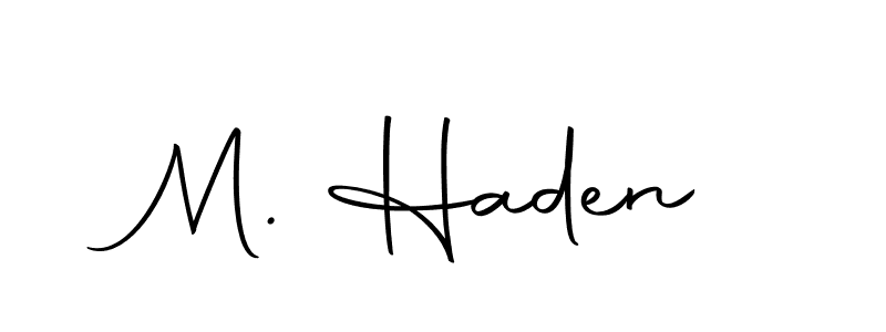The best way (Autography-DOLnW) to make a short signature is to pick only two or three words in your name. The name M. Haden include a total of six letters. For converting this name. M. Haden signature style 10 images and pictures png