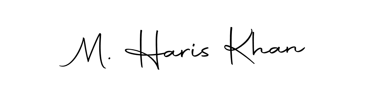 Create a beautiful signature design for name M. Haris Khan. With this signature (Autography-DOLnW) fonts, you can make a handwritten signature for free. M. Haris Khan signature style 10 images and pictures png