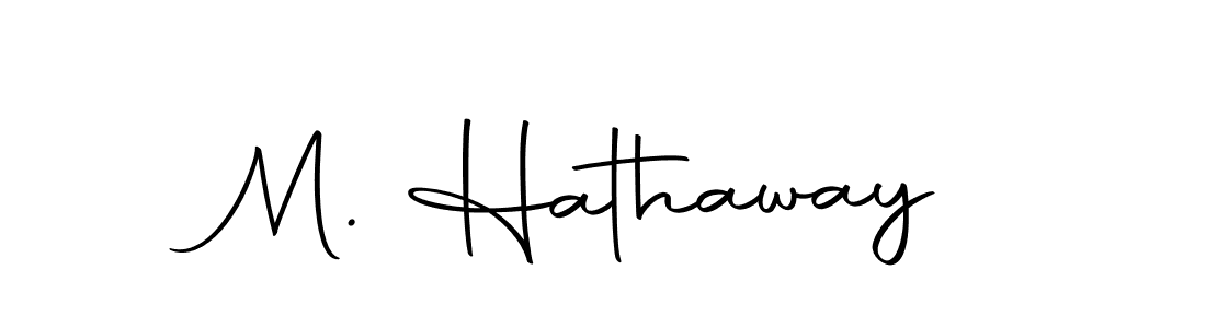 Make a beautiful signature design for name M. Hathaway. With this signature (Autography-DOLnW) style, you can create a handwritten signature for free. M. Hathaway signature style 10 images and pictures png