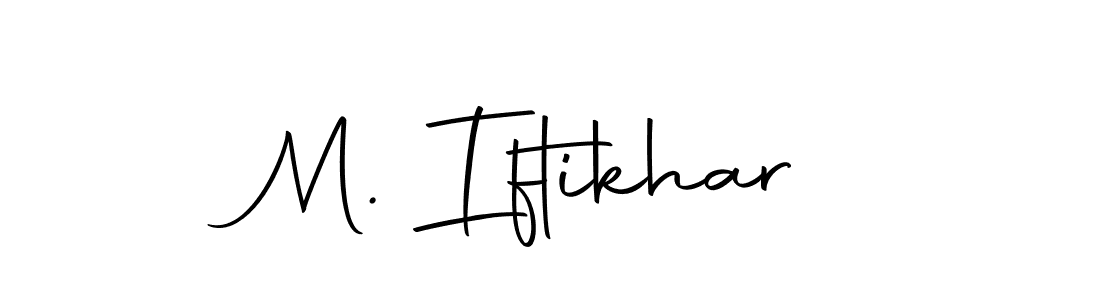 You should practise on your own different ways (Autography-DOLnW) to write your name (M. Iftikhar) in signature. don't let someone else do it for you. M. Iftikhar signature style 10 images and pictures png