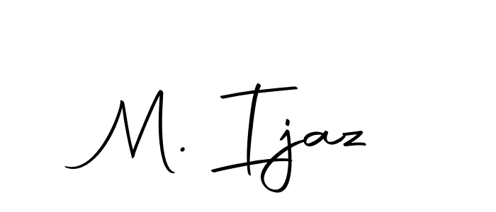 Use a signature maker to create a handwritten signature online. With this signature software, you can design (Autography-DOLnW) your own signature for name M. Ijaz. M. Ijaz signature style 10 images and pictures png