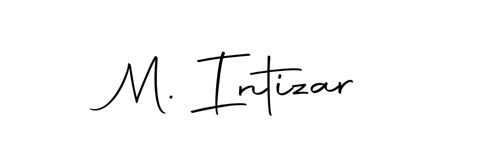 Design your own signature with our free online signature maker. With this signature software, you can create a handwritten (Autography-DOLnW) signature for name M. Intizar. M. Intizar signature style 10 images and pictures png