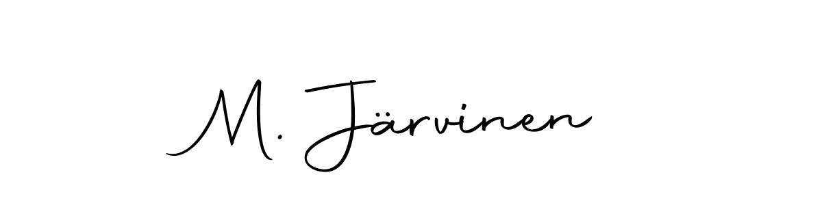 Create a beautiful signature design for name M. Järvinen. With this signature (Autography-DOLnW) fonts, you can make a handwritten signature for free. M. Järvinen signature style 10 images and pictures png