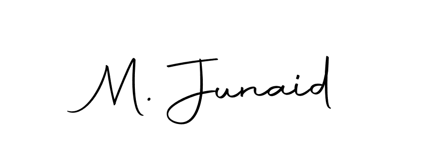 How to make M. Junaid name signature. Use Autography-DOLnW style for creating short signs online. This is the latest handwritten sign. M. Junaid signature style 10 images and pictures png