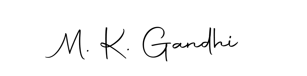 Use a signature maker to create a handwritten signature online. With this signature software, you can design (Autography-DOLnW) your own signature for name M. K. Gandhi. M. K. Gandhi signature style 10 images and pictures png