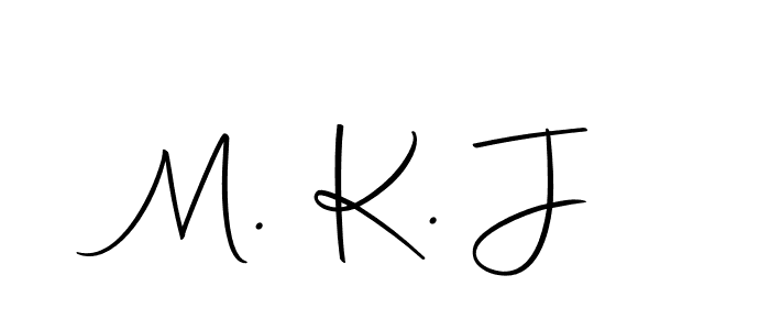 How to make M. K. J signature? Autography-DOLnW is a professional autograph style. Create handwritten signature for M. K. J name. M. K. J signature style 10 images and pictures png