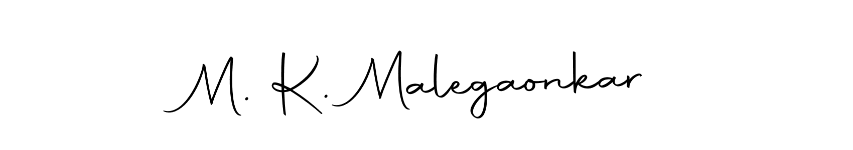 Design your own signature with our free online signature maker. With this signature software, you can create a handwritten (Autography-DOLnW) signature for name M. K. Malegaonkar. M. K. Malegaonkar signature style 10 images and pictures png