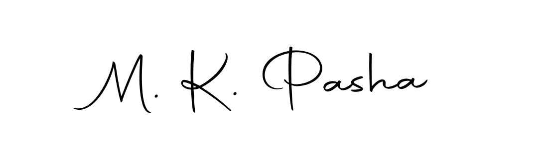 How to make M. K. Pasha name signature. Use Autography-DOLnW style for creating short signs online. This is the latest handwritten sign. M. K. Pasha signature style 10 images and pictures png