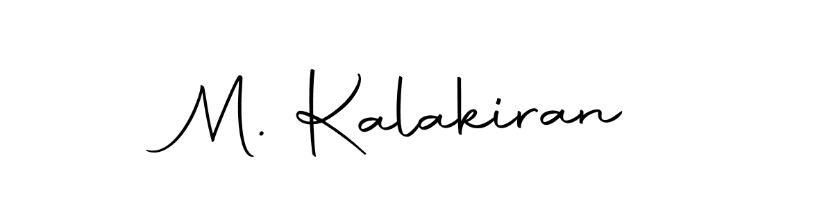 Similarly Autography-DOLnW is the best handwritten signature design. Signature creator online .You can use it as an online autograph creator for name M. Kalakiran. M. Kalakiran signature style 10 images and pictures png