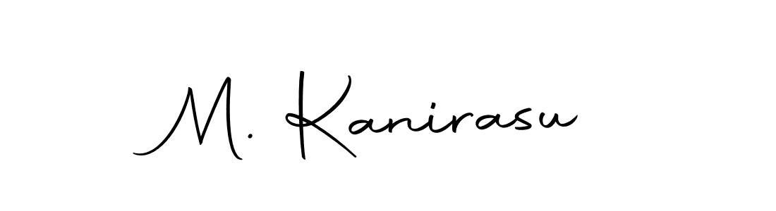 You should practise on your own different ways (Autography-DOLnW) to write your name (M. Kanirasu) in signature. don't let someone else do it for you. M. Kanirasu signature style 10 images and pictures png