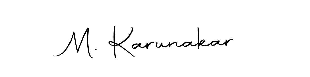 How to make M. Karunakar signature? Autography-DOLnW is a professional autograph style. Create handwritten signature for M. Karunakar name. M. Karunakar signature style 10 images and pictures png