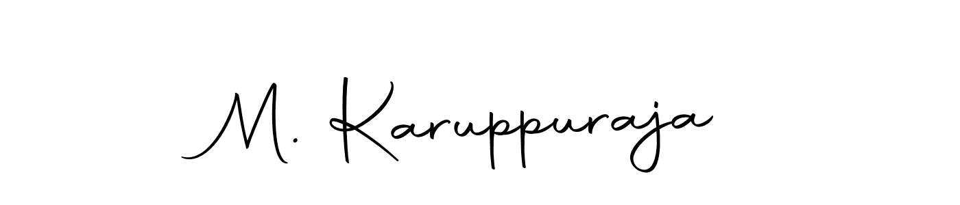 Design your own signature with our free online signature maker. With this signature software, you can create a handwritten (Autography-DOLnW) signature for name M. Karuppuraja. M. Karuppuraja signature style 10 images and pictures png