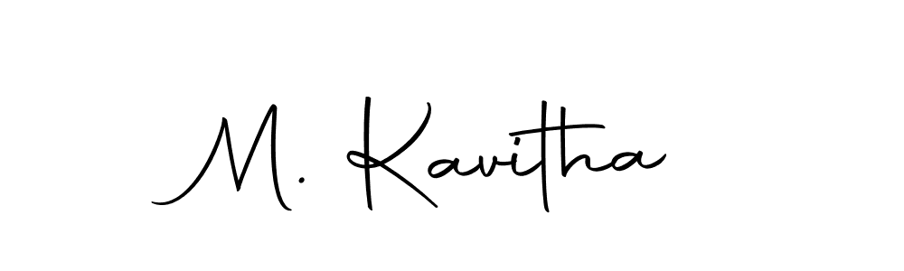 Similarly Autography-DOLnW is the best handwritten signature design. Signature creator online .You can use it as an online autograph creator for name M. Kavitha. M. Kavitha signature style 10 images and pictures png