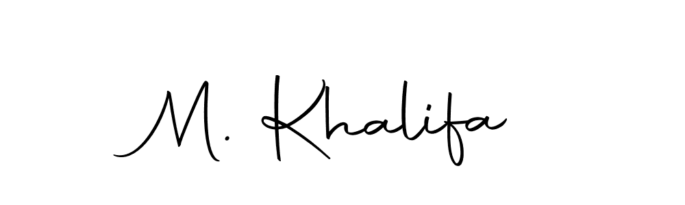 Make a short M. Khalifa signature style. Manage your documents anywhere anytime using Autography-DOLnW. Create and add eSignatures, submit forms, share and send files easily. M. Khalifa signature style 10 images and pictures png