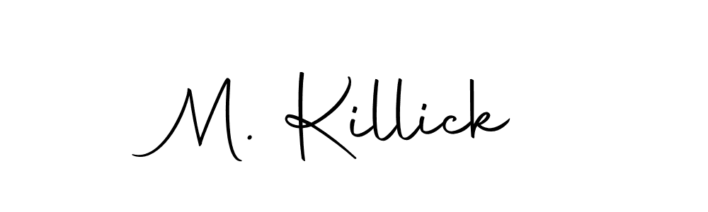 Design your own signature with our free online signature maker. With this signature software, you can create a handwritten (Autography-DOLnW) signature for name M. Killick. M. Killick signature style 10 images and pictures png