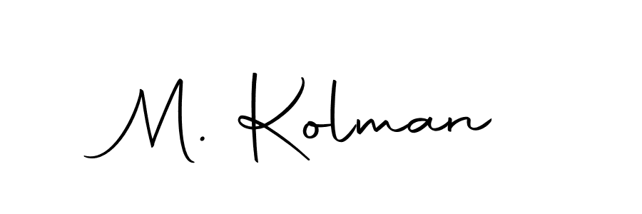 Make a beautiful signature design for name M. Kolman. Use this online signature maker to create a handwritten signature for free. M. Kolman signature style 10 images and pictures png